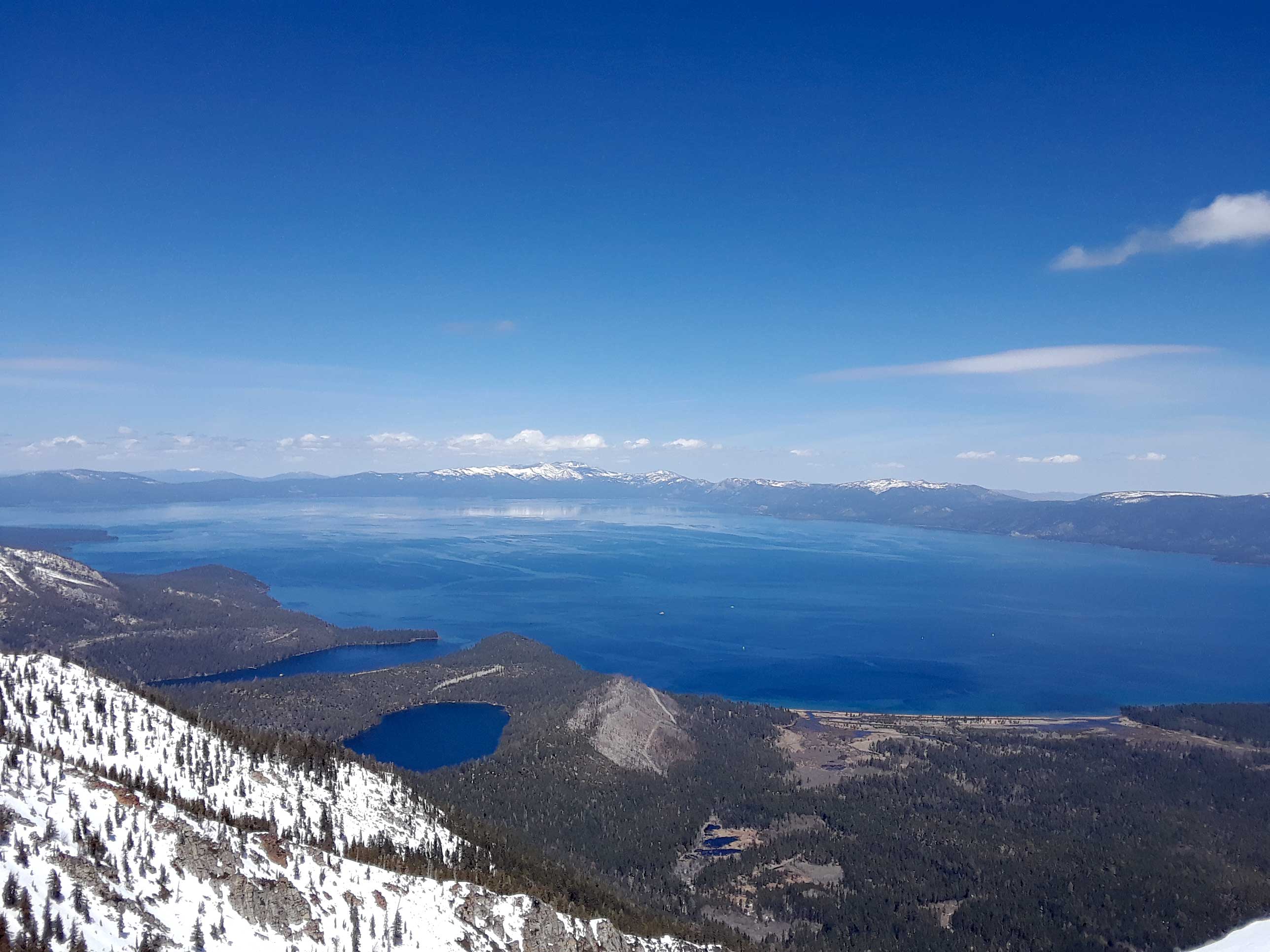 Tallac Mt has the best views of Lake Tahoe